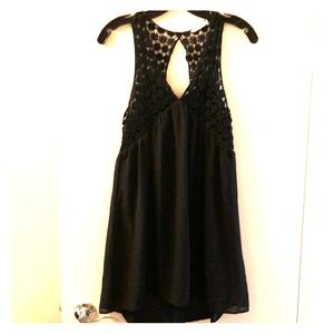 LUSH Crochet V-Neck Dress